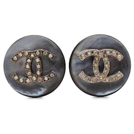 Orecchini rotondi vintage a clip Coco Mark di Chanel