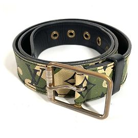 Cintura Monogramouflage Khaki di Louis Vuitton di Takashi Murakami