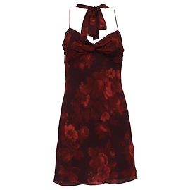 Vestido Mini Iryna en Viscosa Burdeos de Reformation