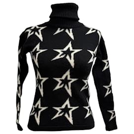 Perfect Moment Star Dust Rollkragenpullover aus schwarzer Merinowolle