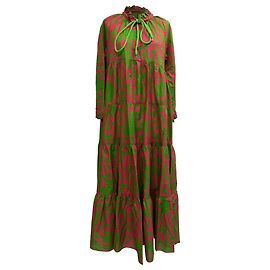 Autre Marque Vestido Maxi Impreso Eywasouls Malibu en Algodón Multicolor