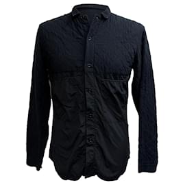 Camicia trapuntata Dior in cotone blu navy
