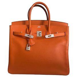 Borsa a mano Hermès HAC 32 Epsom Pelle Arancione