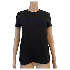 T-shirt Chanel Gabrielle Coco in cotone nero
