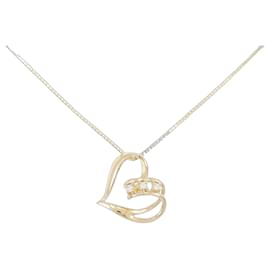 Au750 Heart Diamond Necklace - Autre Marque