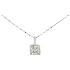 Autre Marque Collana in diamante in oro bianco Au750