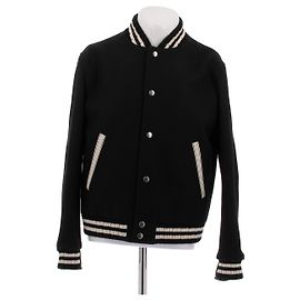 Saint Laurent Schwarze Woll-Varistyjacke