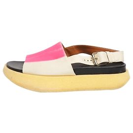 Marni Sandali con pennellate crema e rosa - taglia EU 40