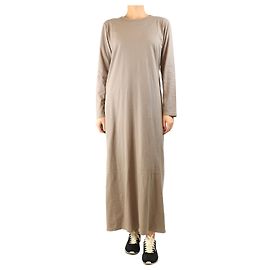 Autre Marque Abito t-shirt a maniche lunghe taupe - taglia M
