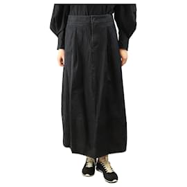 Autre Marque Falda midi negra lavada - talla L