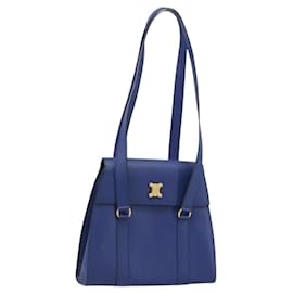 Céline Borsa a Spalla CELINE in Pelle Blu Oro Auth BAZ626A