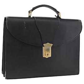 PRADA Aktentasche aus Safiano-Leder Schwarz Gold Auth 174051 - Prada