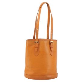 LOUIS VUITTON Epi Bucket PM Schultertasche Orange Mandarine M5899H LV Auth BAZ712A