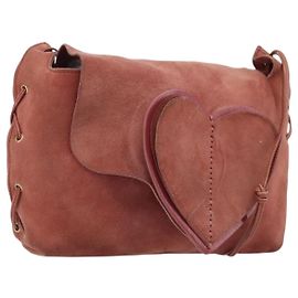 Borsa a Spalla GUCCI Camoscio Rosa Oro 95107 Auth YKZ626