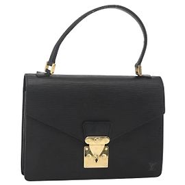 LOUIS VUITTON Borsa a Mano Epi Concorde Nera M52132 LV Auth ka3570