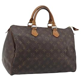 LOUIS VUITTON Borsa a Mano Monogram Speedy 35 M41524 LV Auth BAZ541