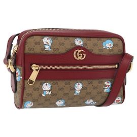 Borsa PVC Beige GUCCI Micro GG Supreme Doraemon x Fujiko-Pro 647784 Auth 167167SM