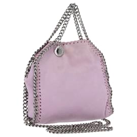 Borsa a spalla Falabella Stella McCartney in poliestere Rosa Argento Auth BA11627 - Autre Marque