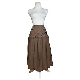 Falda de lana vintage Dior Marrón M