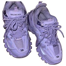 Sneakers Balenciaga Track in pelle e mesh lilla