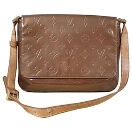 Borsa a spalla Thompson Street in vernice marrone Louis Vuitton usata