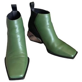 Stivaletti Ricky Mid Verde Militare / Nero Tg. 38 United Nude