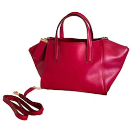 Gerard Darel Visconti Handtasche aus Leder Fuchsia