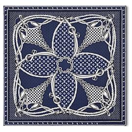 Louis Vuitton Sailor Bandana 70 Seidentuch Quadratisch Blau