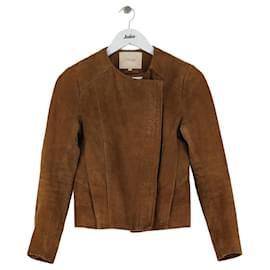 Maje Braune Lederjacke