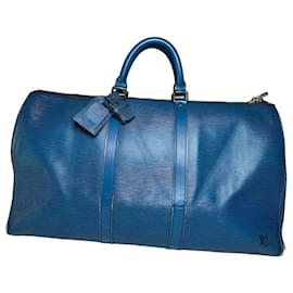 Vintage Louis Vuitton EPI Pelle Keepball 45 Blu