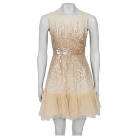 Autre Marque Valentino Rotes Pailletten-Minikleid - Größe XS gebraucht