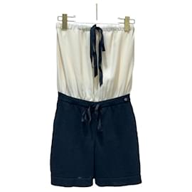 Tutina Mini Firmata Crema e Nera CHANEL Taglia 38 usata - Chanel