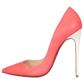 Christian Louboutin So Kate Pumps aus Rosa Leder mit Spitzem Zeh Größe 37,5 gebraucht