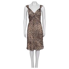 Valentino Animal Print Silk Dress - UK10 / M Pre-owned