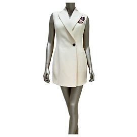 Ärmelloses Kleid aus Wolle und Seide von Christian Dior - Größe 38 gebraucht