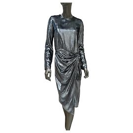 Abito midi stampato metallico Saint Laurent - Taglia 38 usato