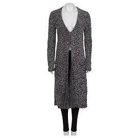 Elegante schwarzer und weißer Knopf-Cardigan von Christian Dior Größe 38 gebraucht