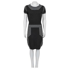 Saint Laurent Multicolor Cashmere Kleid, Größe M, Gebraucht