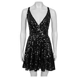 Robe de soirée noire à sequins Dolce & Gabbana - Taille IT42/M d'occasion