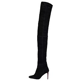 Botas de ante negras Balmain x H&M por encima de la rodilla - Talla 39 Usadas