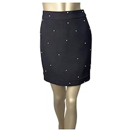 Chanel Mini Crystal Embellishment Skirt Sz.38 Pre-owned