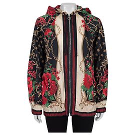 Gucci Damenjacke mit floralem Druck Slim Fit Größe S Gebraucht