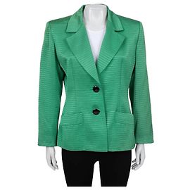Jaqueta Verde Elegante Saint Laurent - Tamanho XL  Usado