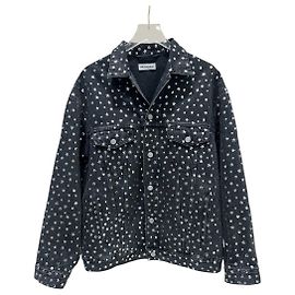 Graue Denim-Jacke von Balenciaga - Damen Größe 34 Gebraucht