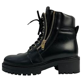 Stivali con zip Balmain Black Army Ranger Taglia 37 Usati