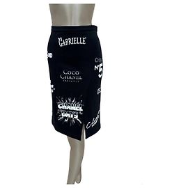 Gonna con simboli logo Chanel 2021 - Taglia 38 Usata