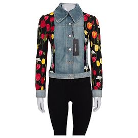 Chaqueta de algodón floral Dolce & Gabbana IT38 XS de segunda mano