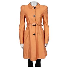 Abrigo trench naranja con cinturón Roberto Cavalli - Talla M De segunda mano