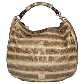 Borsa a spalla in pelle a righe multicolore Jimmy Choo usata