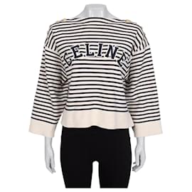 Celine Gestreifter Oversize-Strickpullover Größe M Gebraucht - Céline